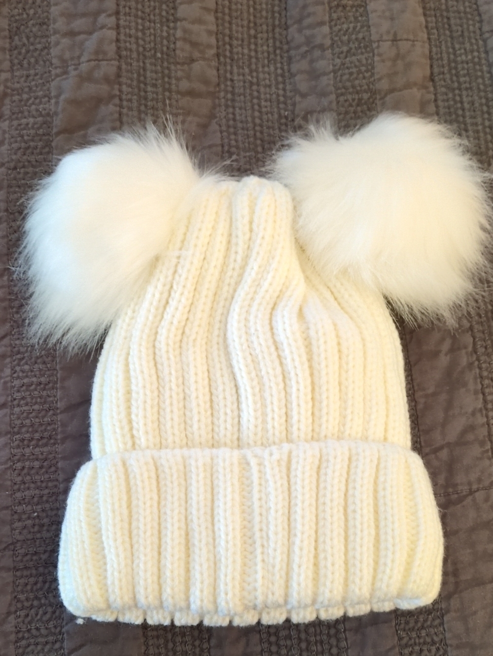 Child's Knit Hat With Angora